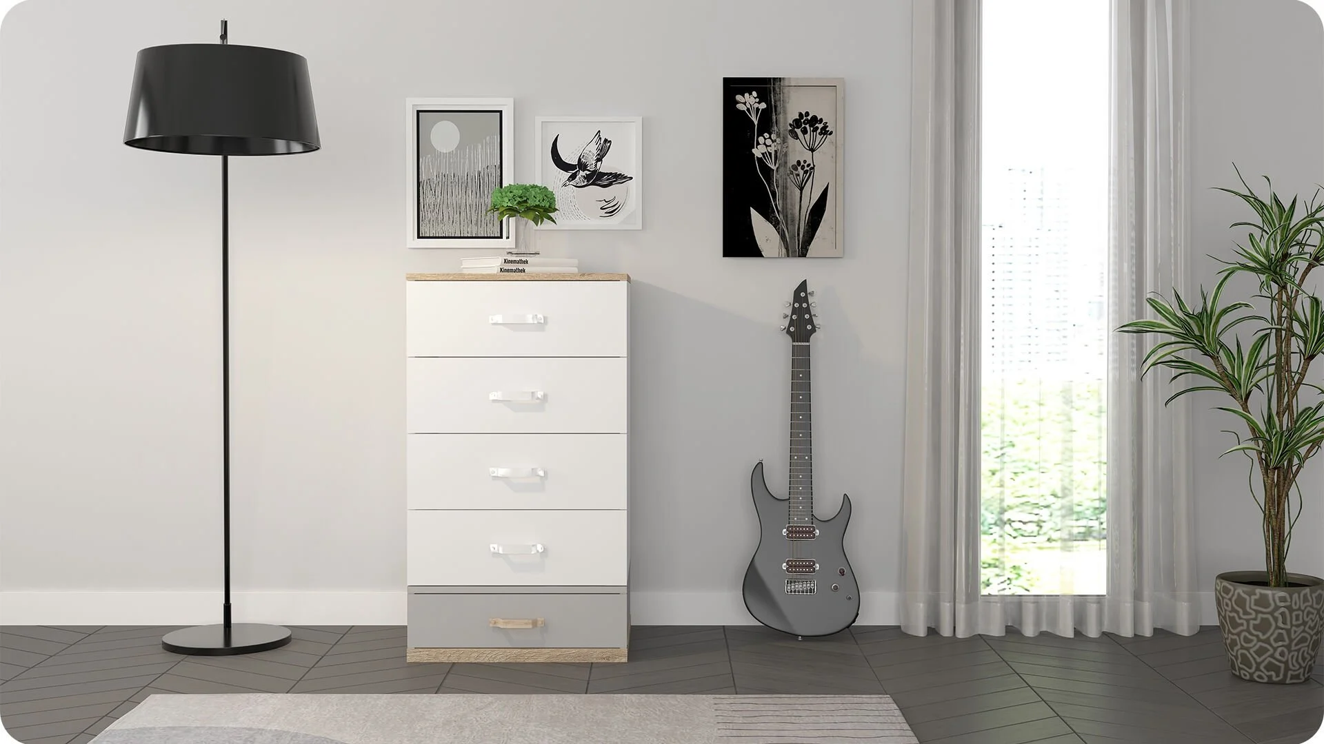 porto3 Νέα Συρταριέρα ψηλή Porto - Image 2