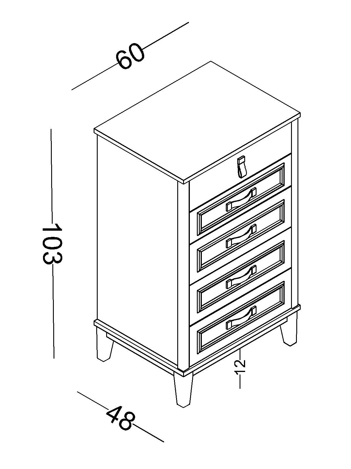 sirtariera-poli-psili4 Συρταριέρα ψηλή Poli - Image 4