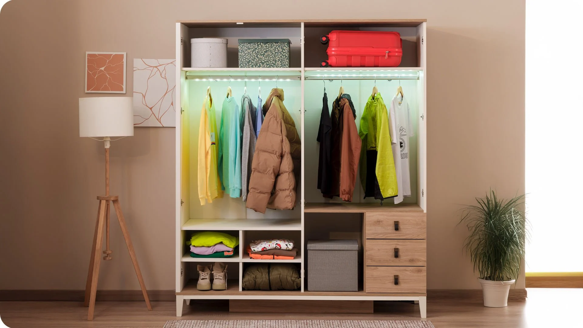 tetrafilli-poli6 Τετράφυλλη ντουλάπα Poli - Image 3