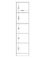 Μονόφυλλη ντουλάπα Twin - Image 5