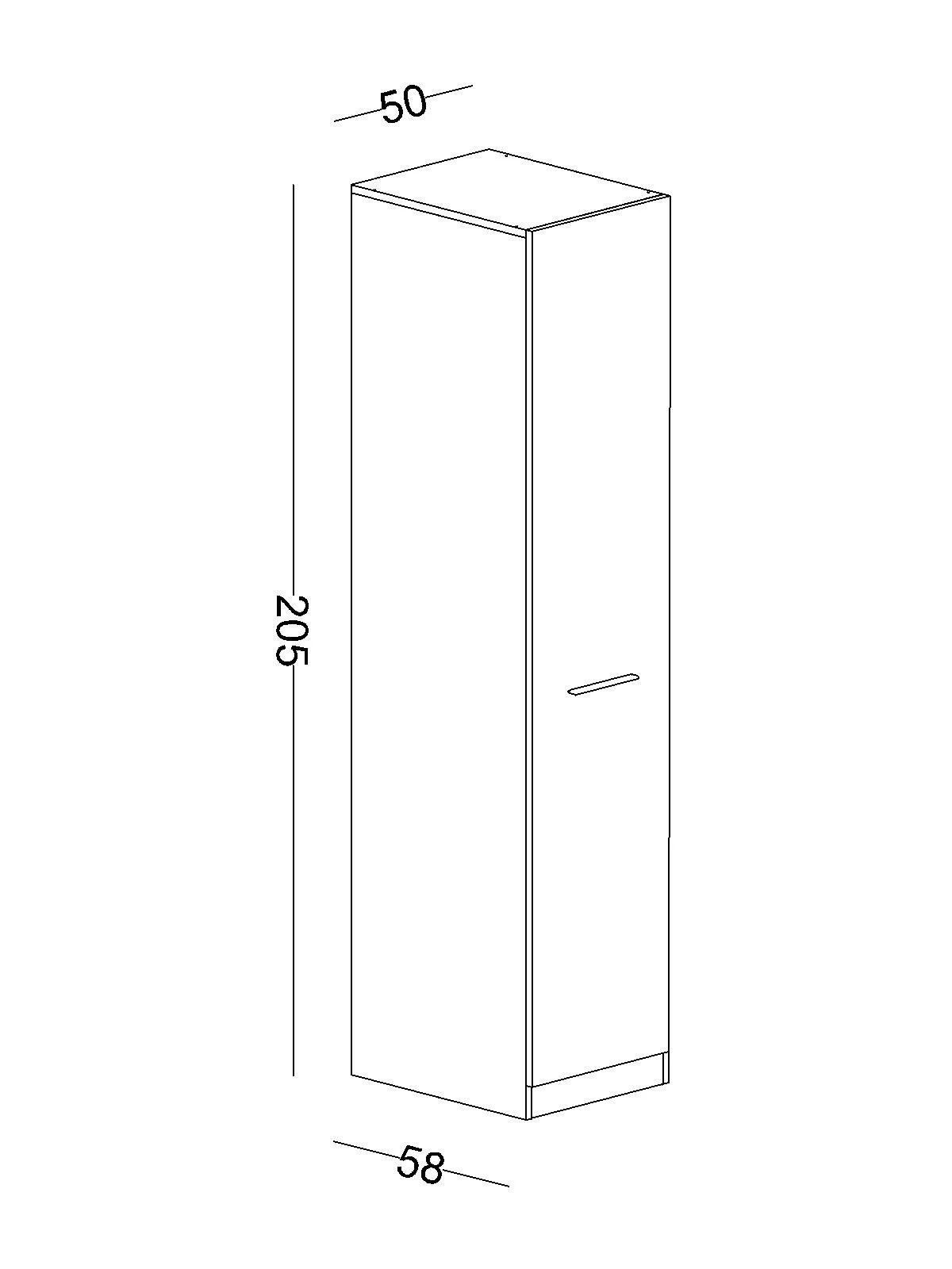 twin-t6 Μονόφυλλη ντουλάπα Twin - Image 4