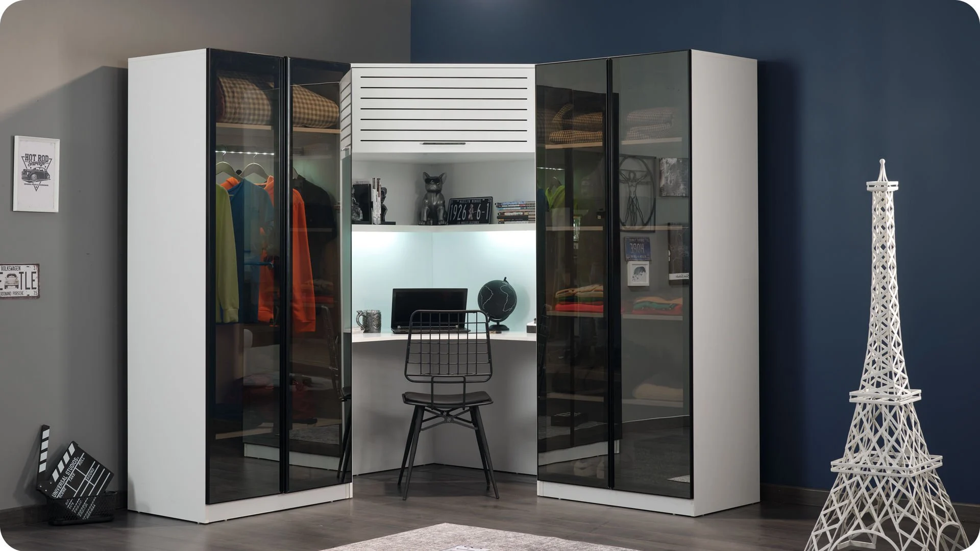 twin3 Γωνιακό γραφείο με ντουλάπι Twin - Image 3