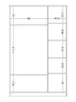 Τρίφυλλη ντουλάπα Twin - Image 5