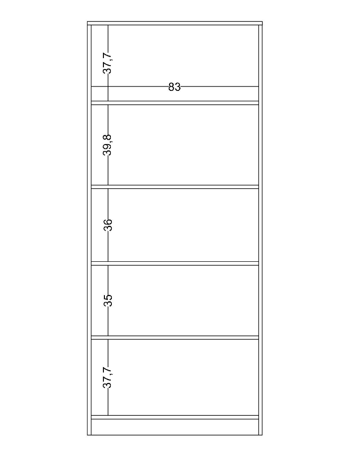 twin4 Δίφυλλη ντουλάπα με γυάλινη πόρτα Twin - Image 4