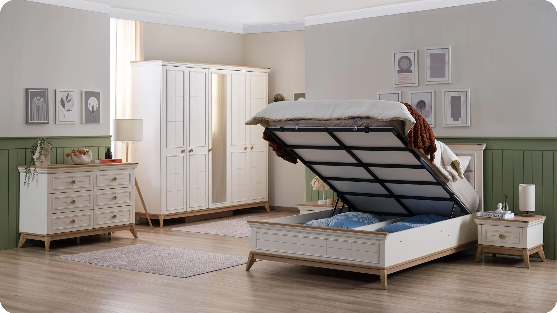 alegra3 Διπλό κρεβάτι με Αποθηκευτικό χώρο Alegra - Image 4