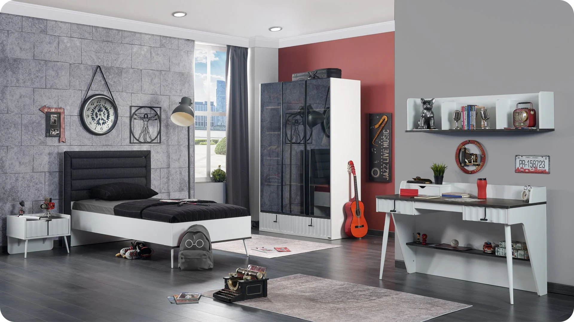 cool4 Τρίφυλλη γυάλινη ντουλάπα Cool - Image 4