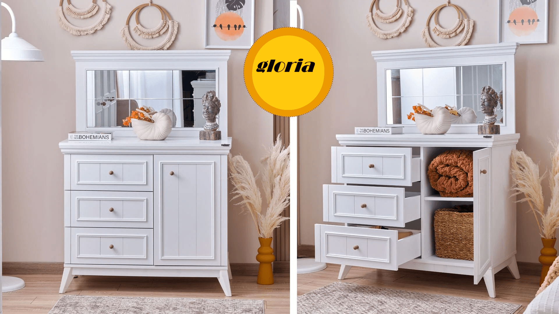 gloria2 Καθρέφτης συρταριέρας Gloria - Image 2