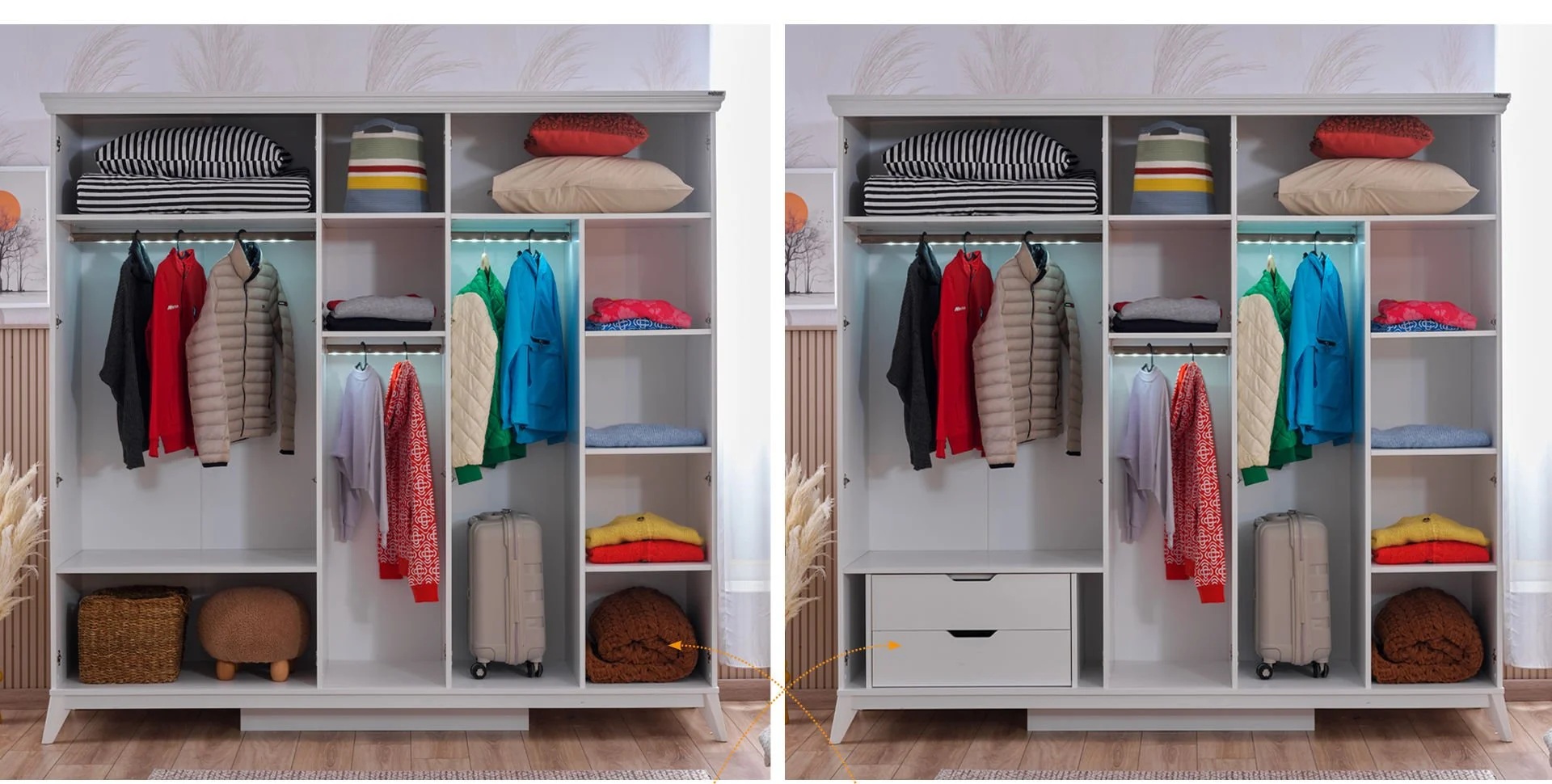 gloria3 Πεντάφυλλη ντουλάπα Gloria - Image 3