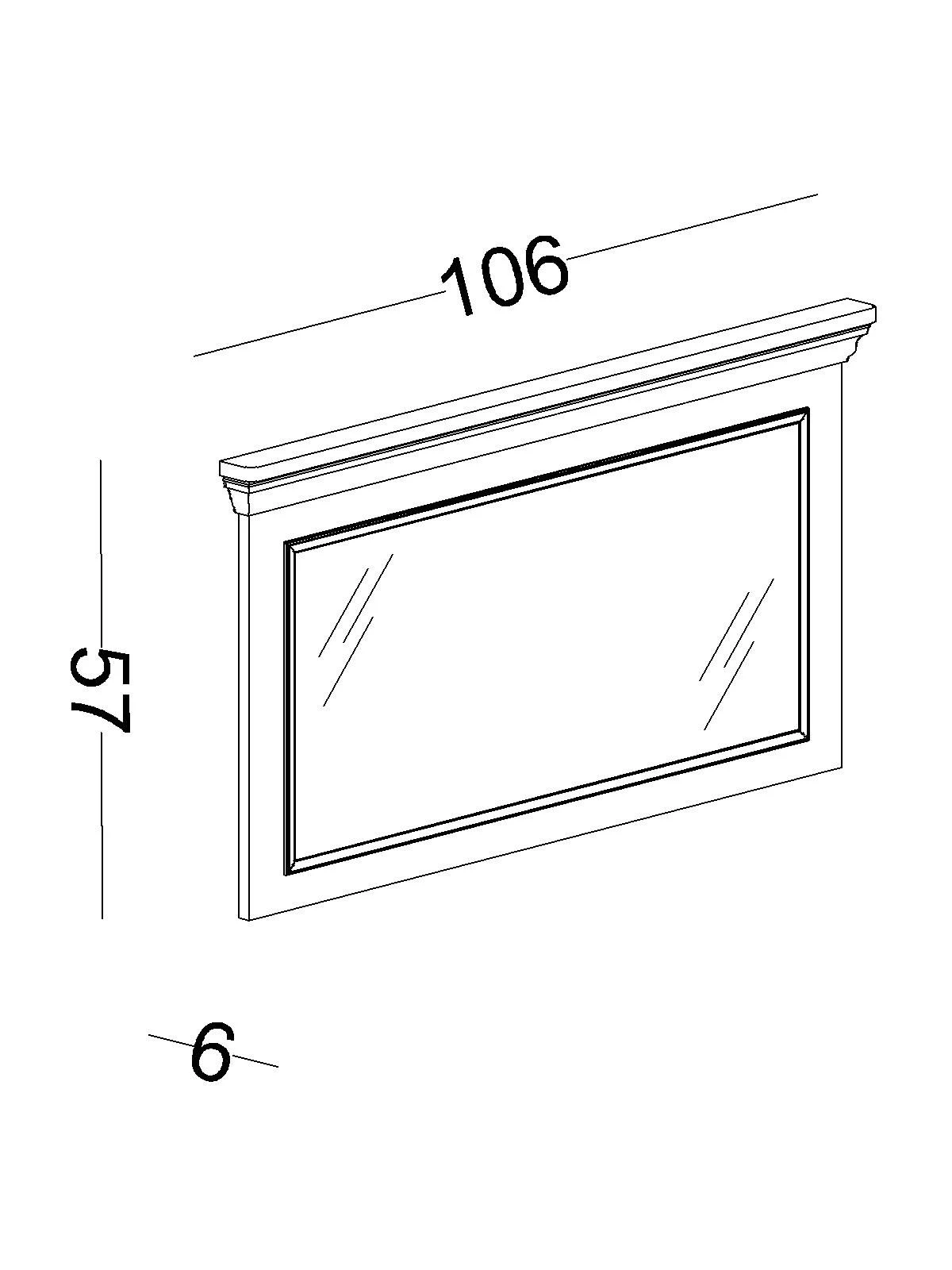gloria4 Καθρέφτης συρταριέρας Gloria - Image 5