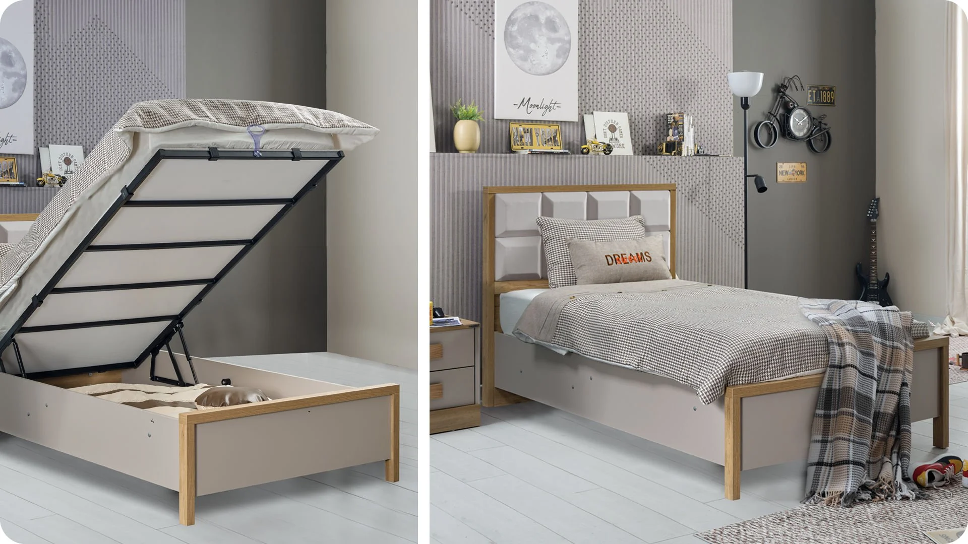 huga1 Κρεβάτι με Αποθηκευτικό χώρο Huga - Image 2