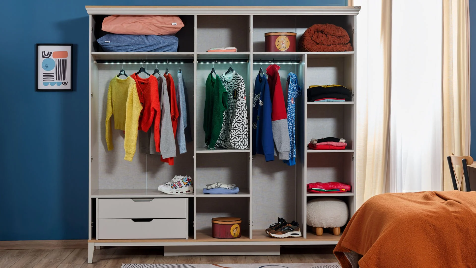 magna3 Πεντάφυλλη ντουλάπα Magna - Image 3