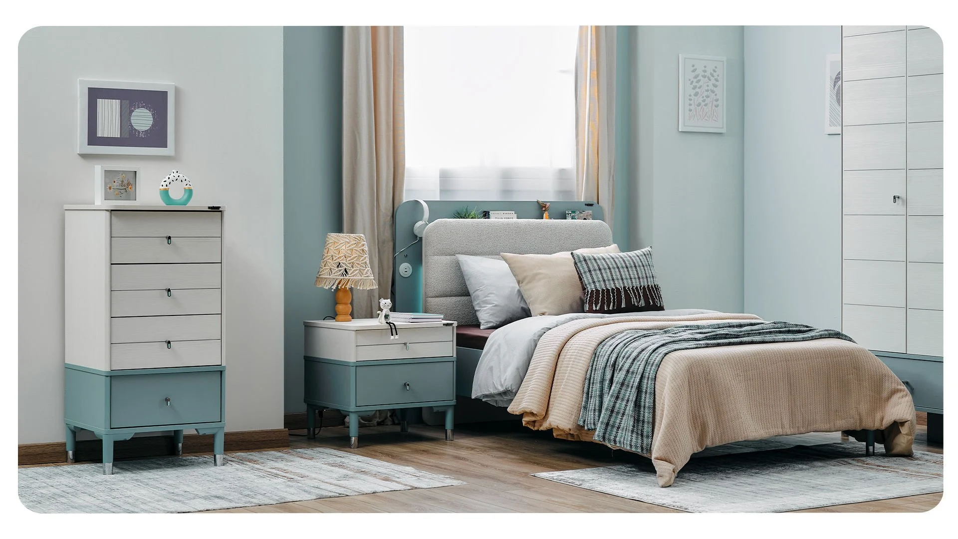 marine3 Απλό κρεβάτι Marine Blue - Image 3