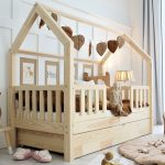 Bianco Plus Duo Natural με δεύτερο συρόμενο κρεβάτι Montessori  (γρήγορη παράδοση)