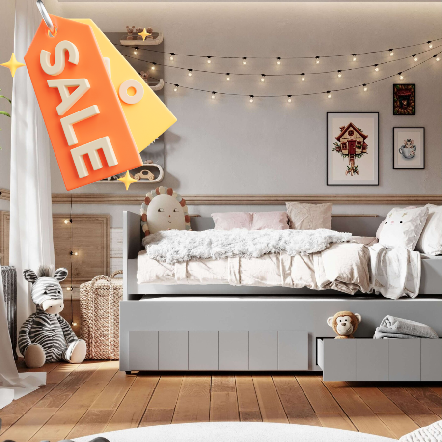 Calmo Calmo daybed κρεβάτι με συρόμενο και συρτάρια - Bazaar - Image 1