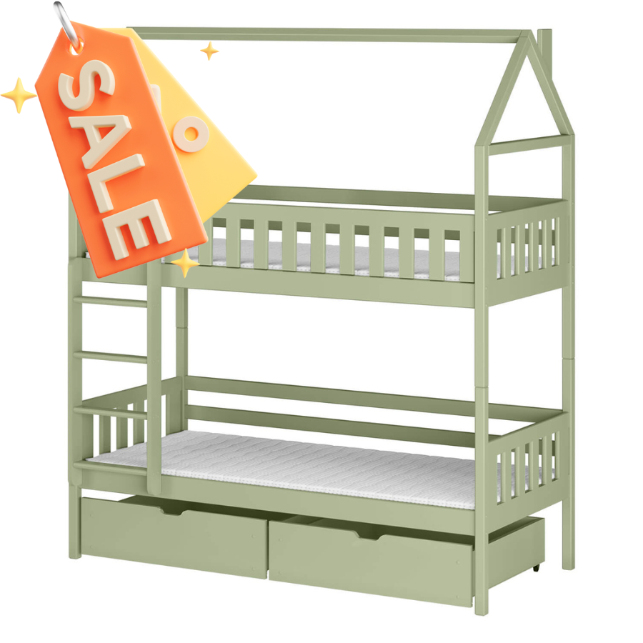 Gaja 2 atomwn GAJA Κουκέτα ΜΑΣΙΦ για 2 Άτομα Olive - Bazaar - Image 1