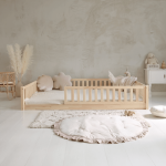 Basic Love Duo Natural 2/3 Κάγκελο παιδικό κρεβάτι Montessori (γρήγορη παράδοση)