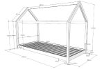 Κρεβάτι Σπίτι Cabane Λευκό 90X200 εκ. - Image 3
