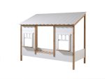 Housebed Κρεβάτι Λευκό με παράθυρα 90X200 εκ.