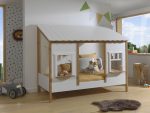 Housebed Κρεβάτι Λευκό με παράθυρα 90X200 εκ. - Image 3