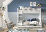 Scott Ημίδιπλη Κουκέτα για 3 παιδιά μασίφ πεύκο 140X200 + 90X200 εκ. - Image 5