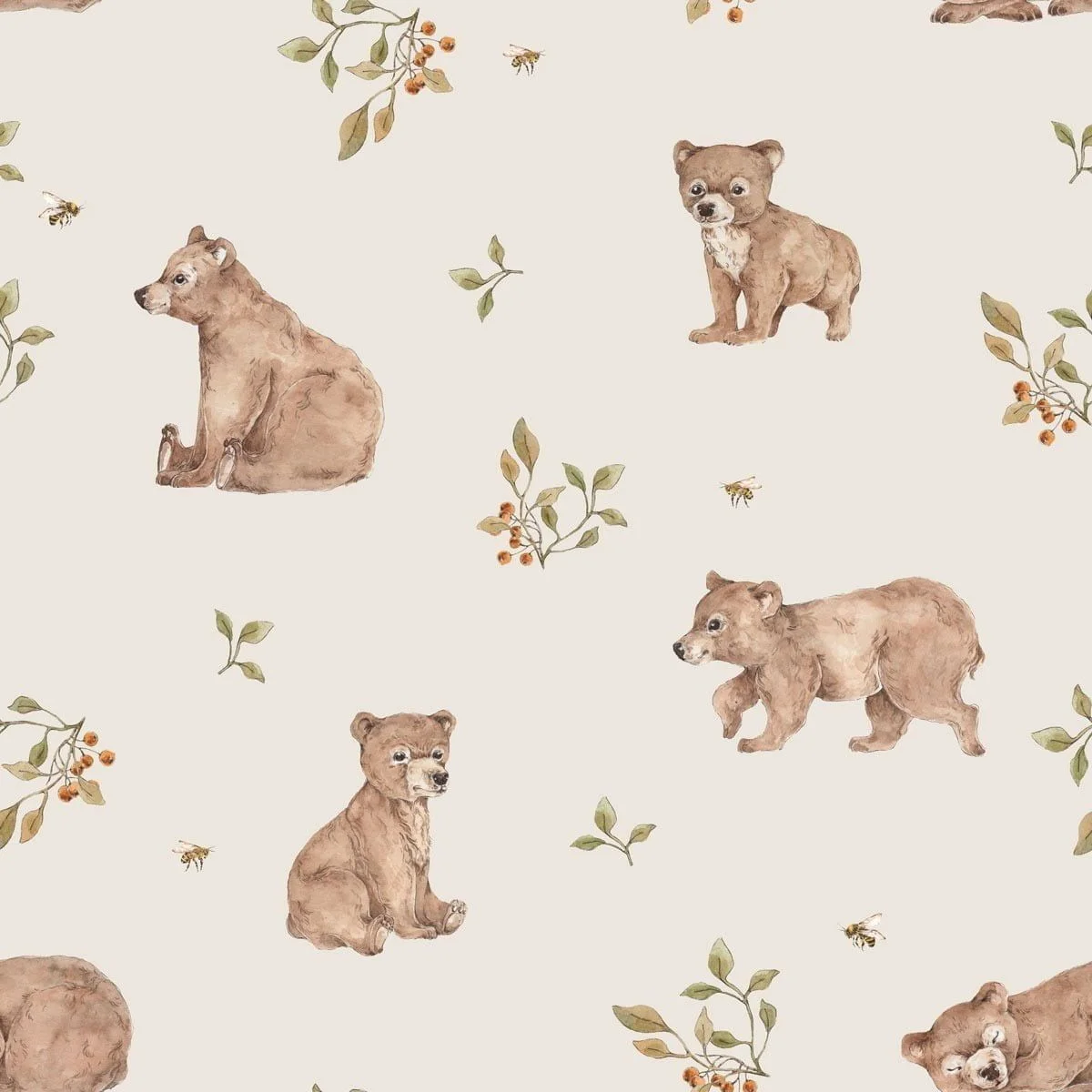 bear Ταπετσαρία Little Bears - Image 1