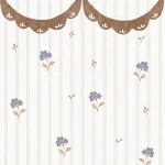 Ταπετσαρία Delicate retro flowers