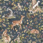 Ταπετσαρία Cute forest animals Dark