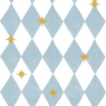 Ταπετσαρία French diamonds with stars