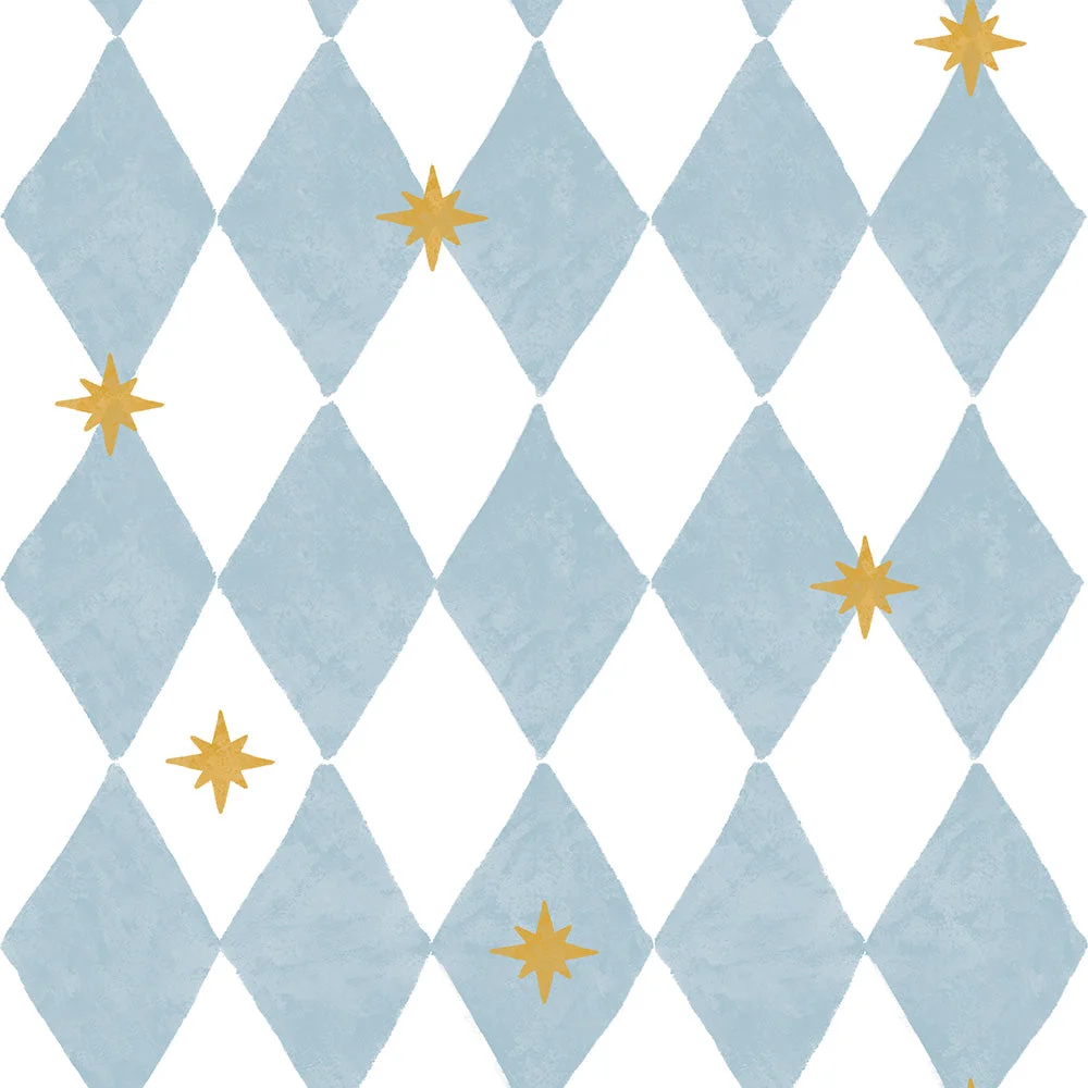french-diamonds-with-stars Ταπετσαρία French diamonds with stars - Image 1