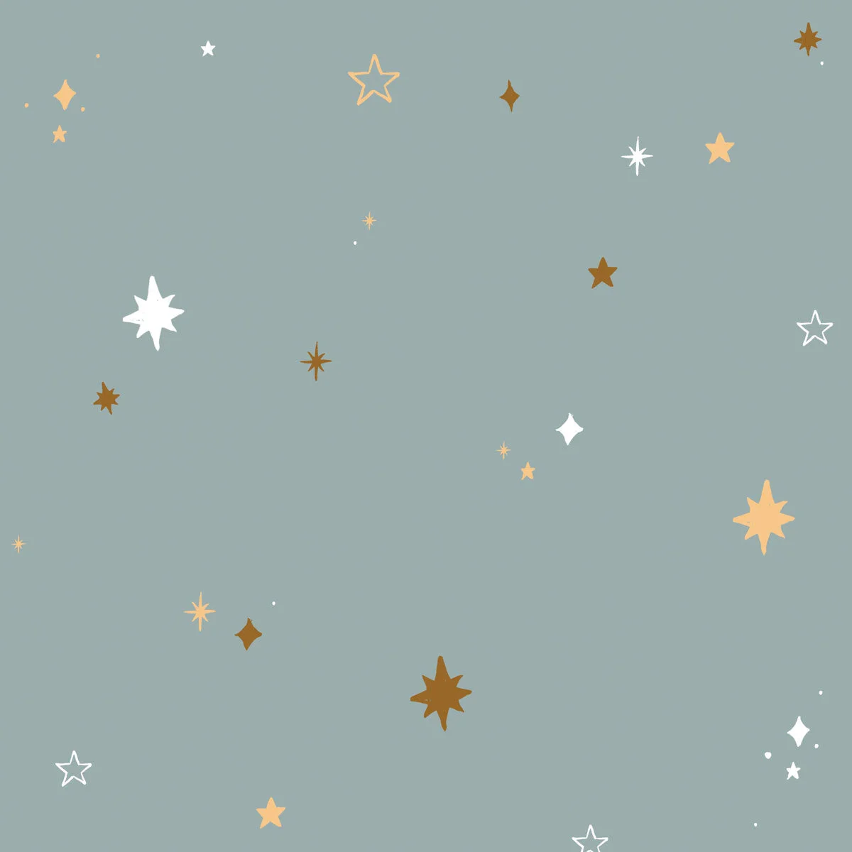 sky Ταπετσαρία Hearts Night Sky Blue - Image 1
