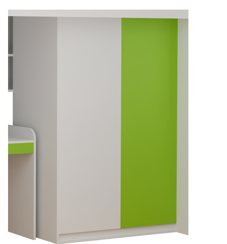 Dorian wardrobe 2 DORIAN ντουλάπα κουκέτας (με μία ράγα και ένα ράφι) - Image 1