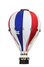 Super Balloon Άσπρο-Κόκκινο- Μπλε - Image 2
