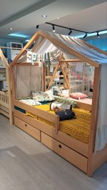 Dreamy Housebed Κρεβάτι σπιτάκι από μασίφ οξιά με αφαιρούμενη σκεπή - Image 2