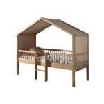 Housebed Forrest με σκάλα από Φυσικό Ξύλο Δρυς 200×90 (Αποσπώμενη σκεπή) - Image 5