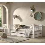 Λευκό Κρεββάτι Cabin Bed Forrest από Φυσικό Ξύλο Οξιά 200×90 (Χωρίς σκεπή) - Image 10