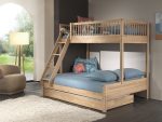 Forrest - Ημίδιπλη Κουκέτα Μασίφ Δρυς 3 ατόμων 140X200 εκ. με συρόμενο έξτρα κρεβάτι (Σύνθεση) - Image 7