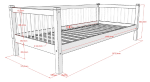 Παιδικό κρεβάτι Cabin Bed Forrest 90X200 εκ. Μασίφ Δρυς (Χωρίς σκεπή) - Image 7