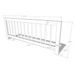 Λευκό Κρεββάτι Cabin Bed Forrest από Φυσικό Ξύλο Οξιά 200×90 (Χωρίς σκεπή) - Image 8