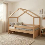 Dreamy Housebed Κρεβάτι σπιτάκι από μασίφ οξιά με αφαιρούμενη σκεπή - Image 5