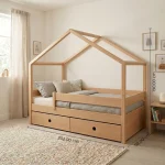 Dreamy Housebed Κρεβάτι σπιτάκι από μασίφ οξιά με αφαιρούμενη σκεπή - Image 6