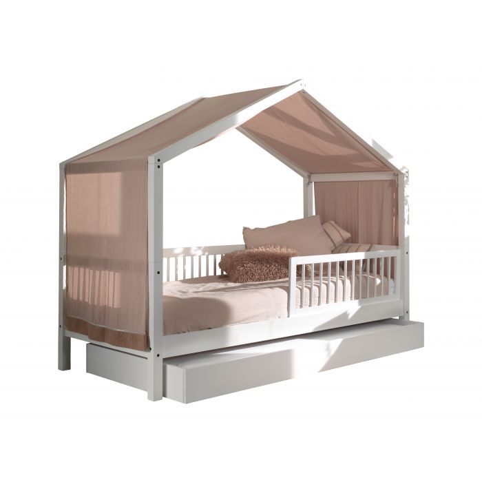 forrrst Λευκό Κρεββάτι Cabin Bed Forrest από Φυσικό Ξύλο Οξιά 200×90 (Χωρίς σκεπή) - Image 1