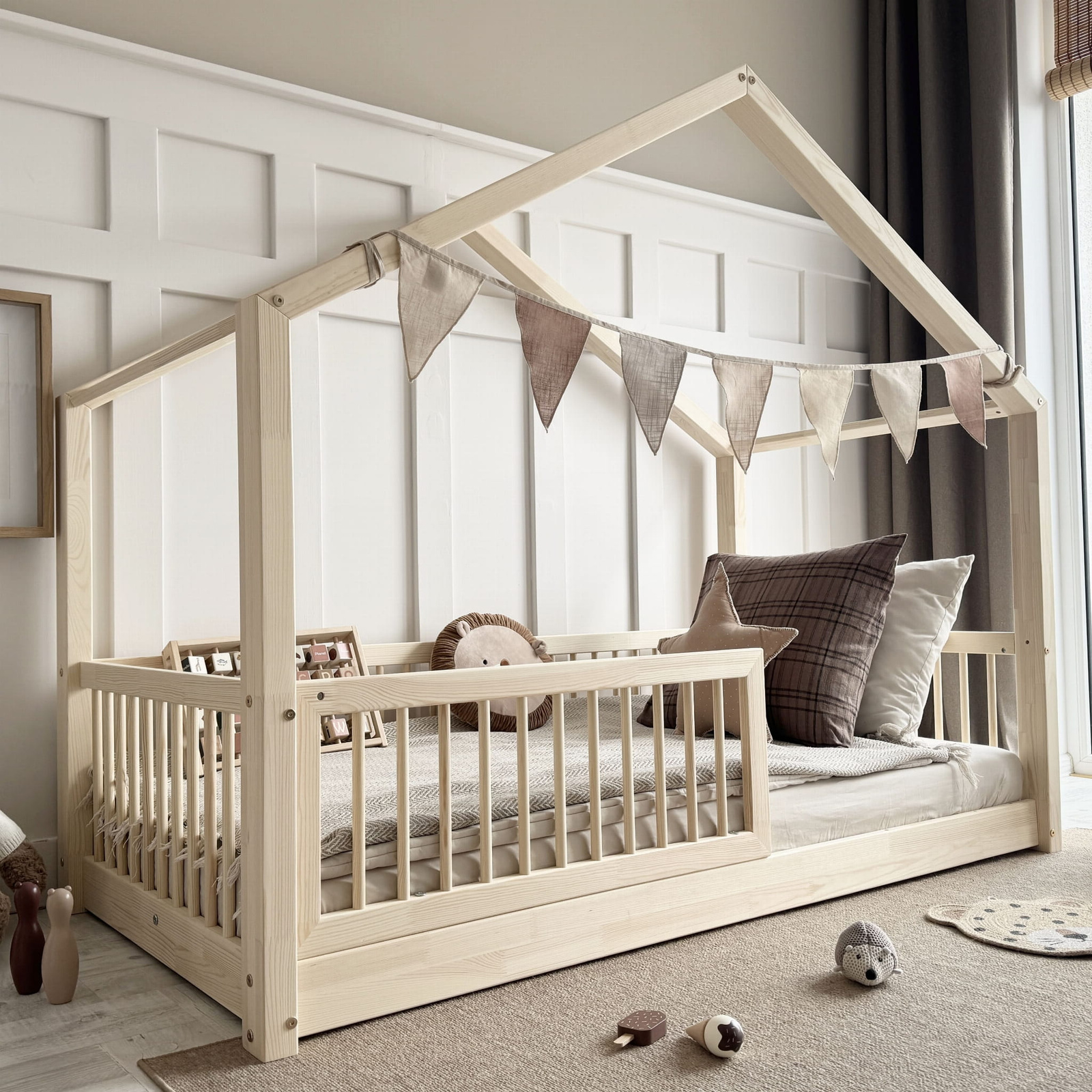 eng_pl_Housebed-Alto-939_6 HouseBed Alto παιδικό κρεβάτι με στρογγυλό κάγκελο - Image 1