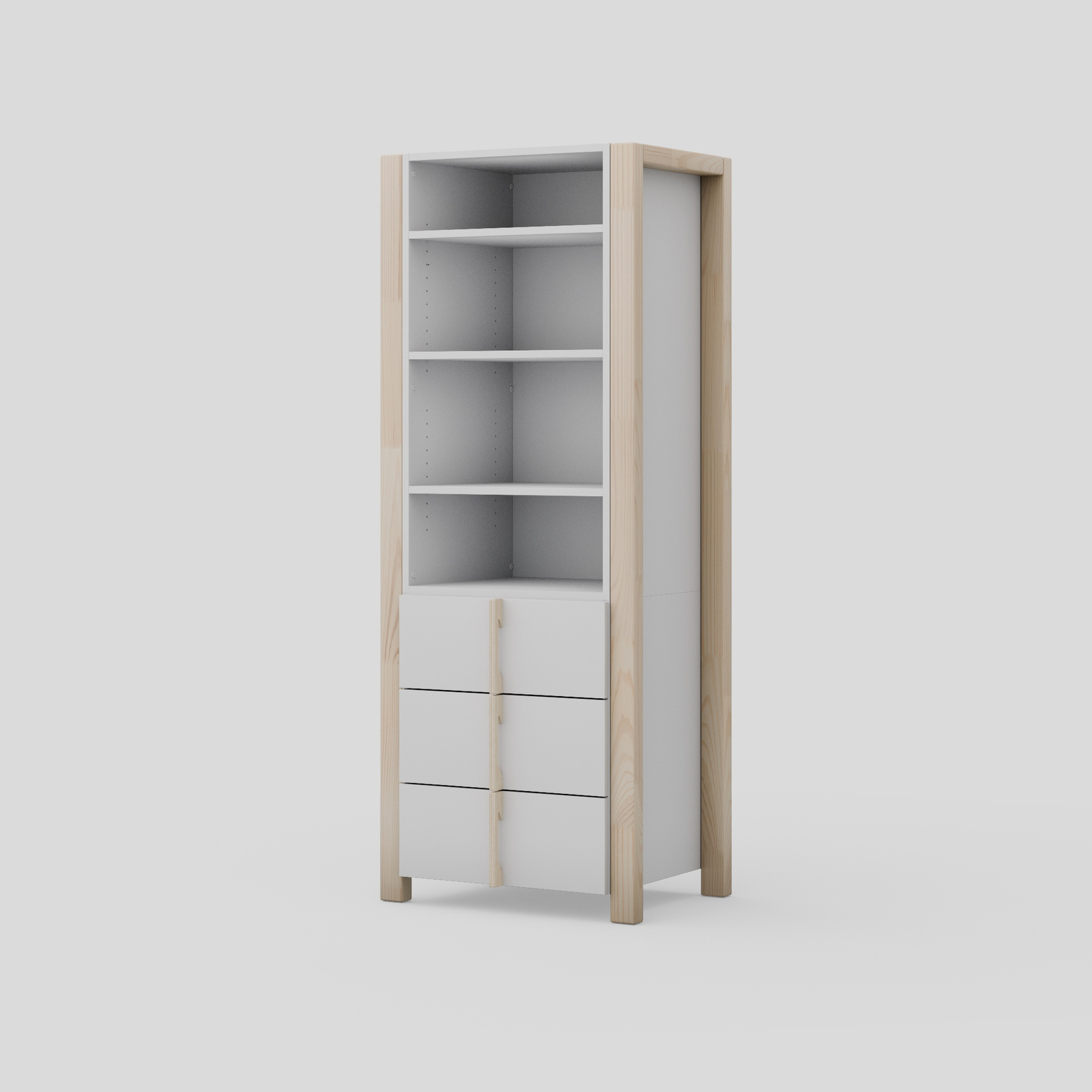 eng_pl_Modern-Bookcase-with-Drawers-1311_1 Modern Βιβλιοθήκη με συρτάρια - Image 1