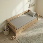 Kiddy Σπιτάκι Κρεβάτι Montessori Natural 3 σε 1 με Αφαιρούμενη Σκεπή - Image 11