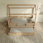 Kiddy Σπιτάκι Κρεβάτι Montessori Natural 3 σε 1 με Αφαιρούμενη Σκεπή - Image 12